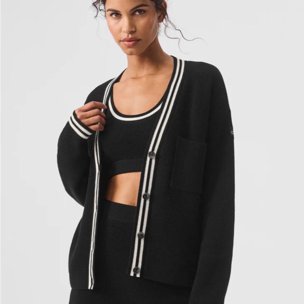 ALO Tennis Club Sweater Knit Cardigan